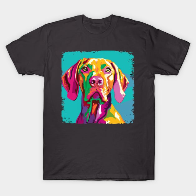 Vizsla Pop Art - Dog Lover Gifts T-Shirt by PawPopArt